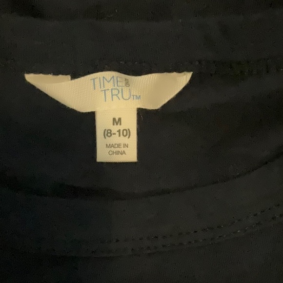 Navy Blue Dress with Ruffle Sleeves by Time & Tru - Size Medium - Picture 6 of 6